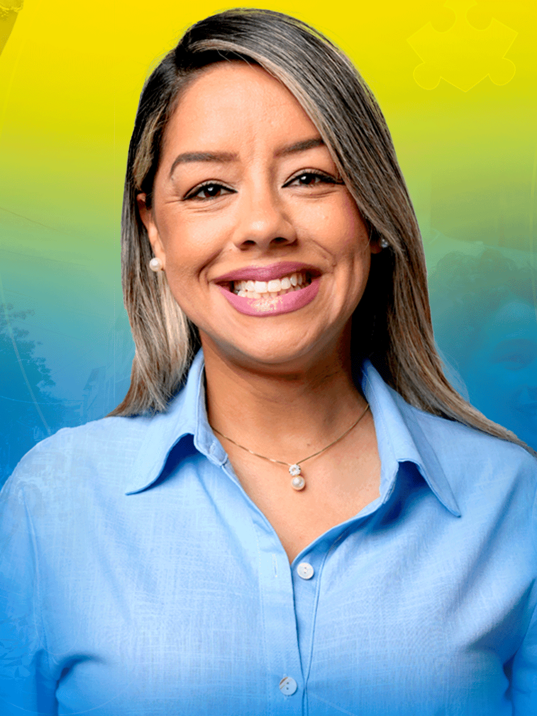 Retrato de Adriana Bôas, candidata a Deputada Federal pelo Espírito Santo